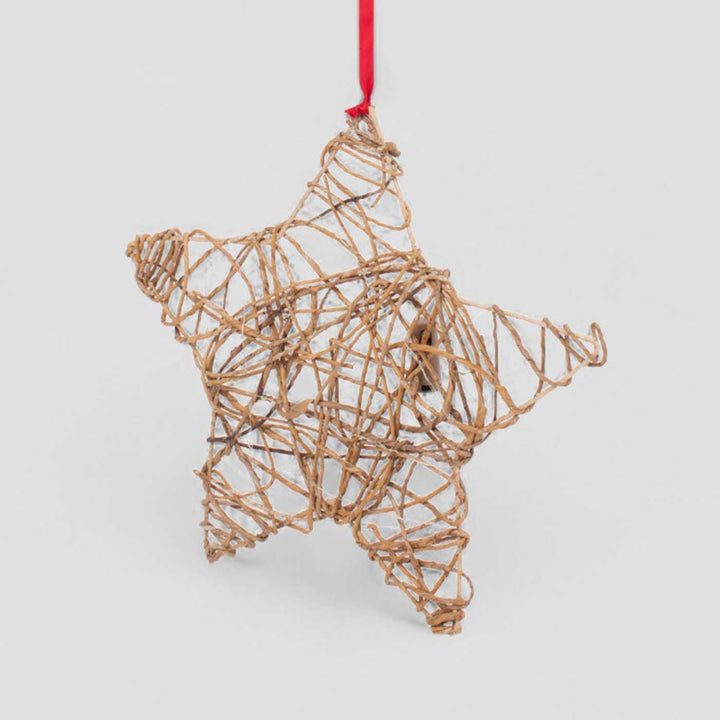 Handmade Banana Rope Hanging Christmas Star