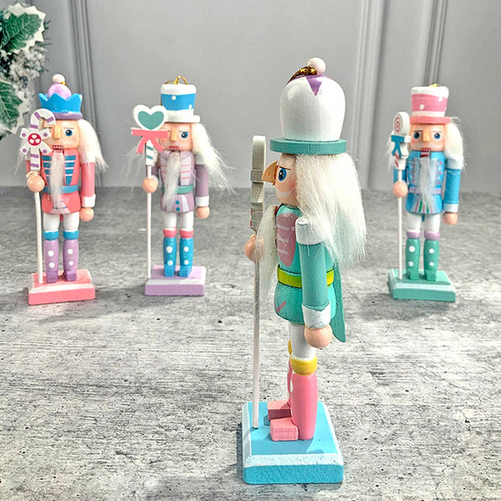 Candy Themed Nutcrackers Wooden Decor For Christmas Table Decoration | Set Of 4