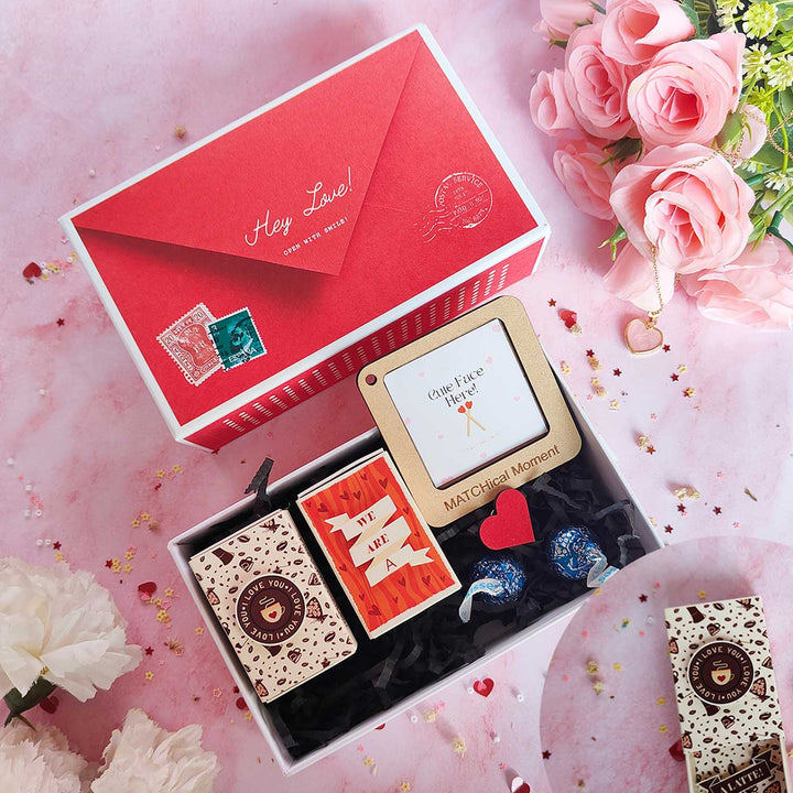 7 Pc | Photo Personalized All Things Cute Valentine Surprise Gift Hamper | Valentine’s Gifting