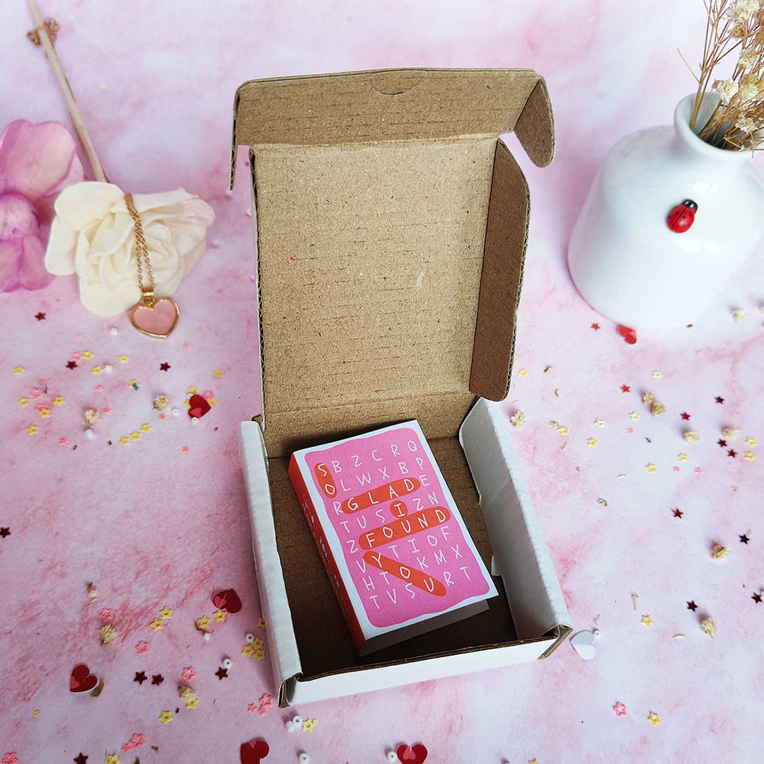 11 Pc | Love Story in a Matchbook Magnet With Mini Polaroids | Valentine’s Gifting