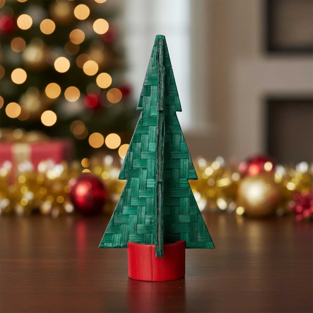 Handmade Bamboo Miniature Tree Christmas Decoration