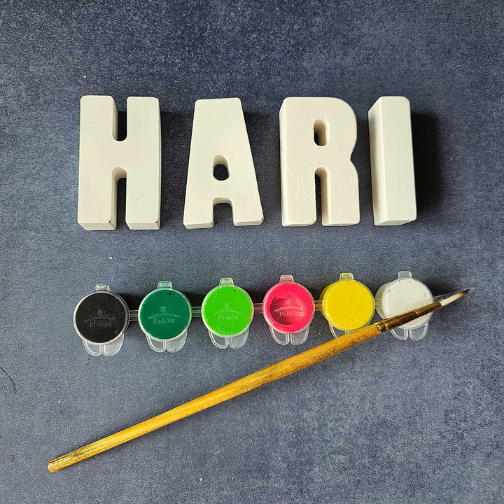 Personalized Ready to Paint Clay DIY Kit For Kids