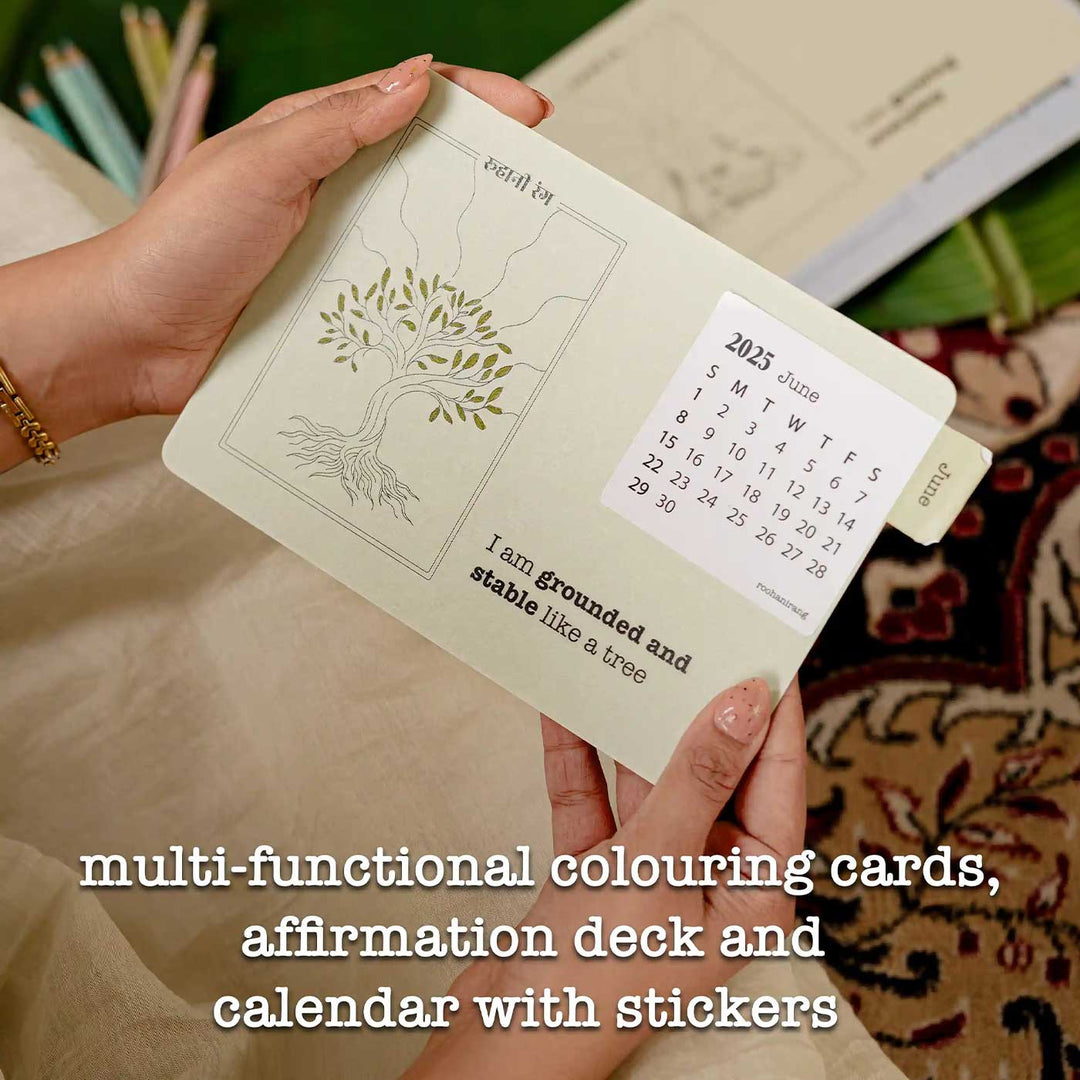 Handmade 2025 Affirmations Desk Calendar
