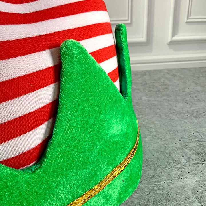Handmade Inverted Elf Legs Plush Fabric Santa Hat | Xmas Gifting Ideas
