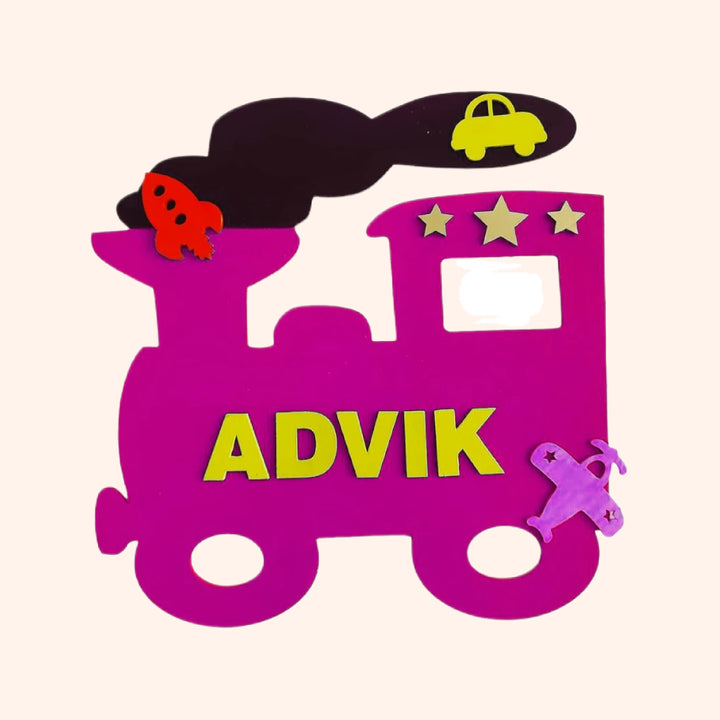 Train Theme Kids Nameplate