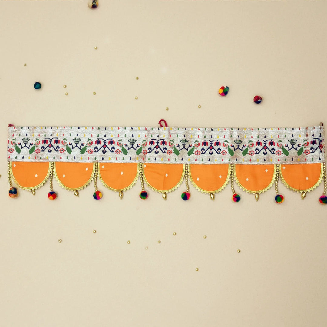 36 Inch | Paithani Handmade Beaded Decorative Silk Toran