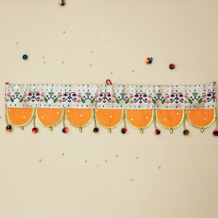 36 Inch | Paithani Handmade Beaded Decorative Silk Toran