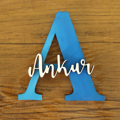 Handcrafted Personalized Name Initial Fridge Magnet