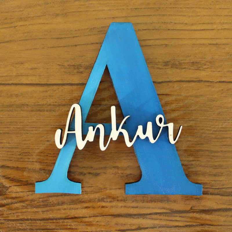 Handcrafted Personalized Name Initial Fridge Magnet
