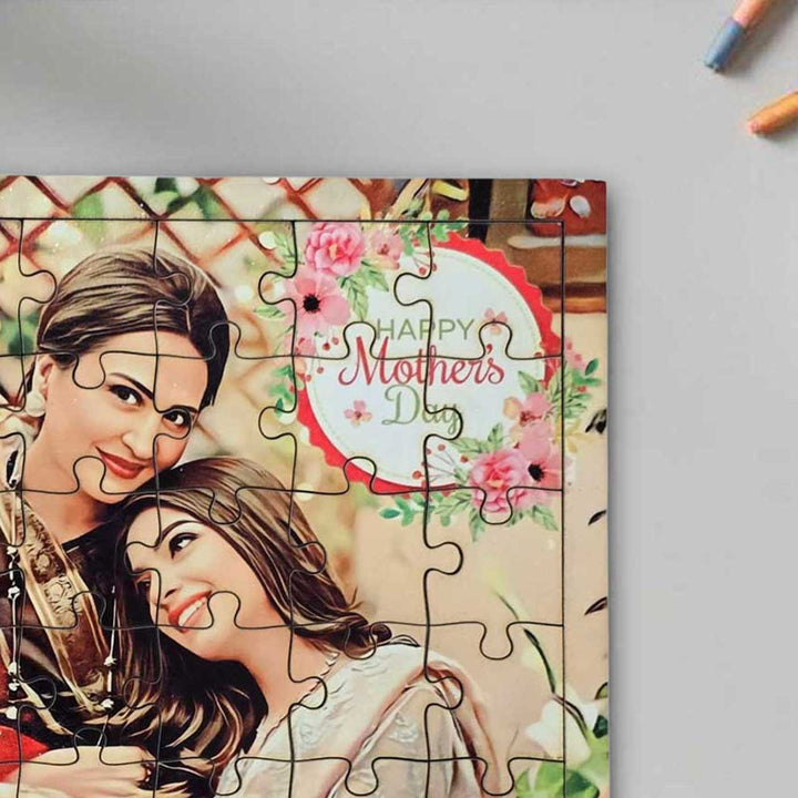 Photo Personalized "Happy Mother's Day" MDF Wood Puzzle
