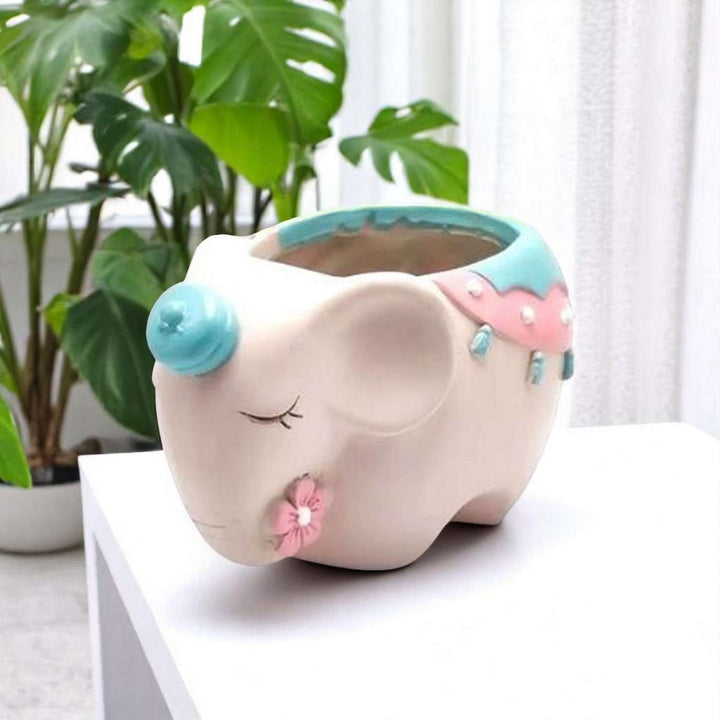 Paint Your Own Elephant Theme Ceramic Planter DIY Kit