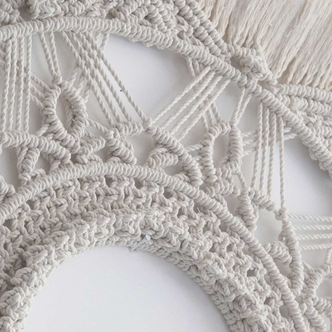 Handmade Macrame Big Mandala Design Coton Wall Hanging