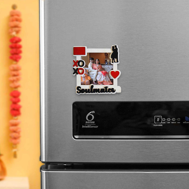 Photo Personalized Handmade Soulmates MDF Wood Fridge Magnet