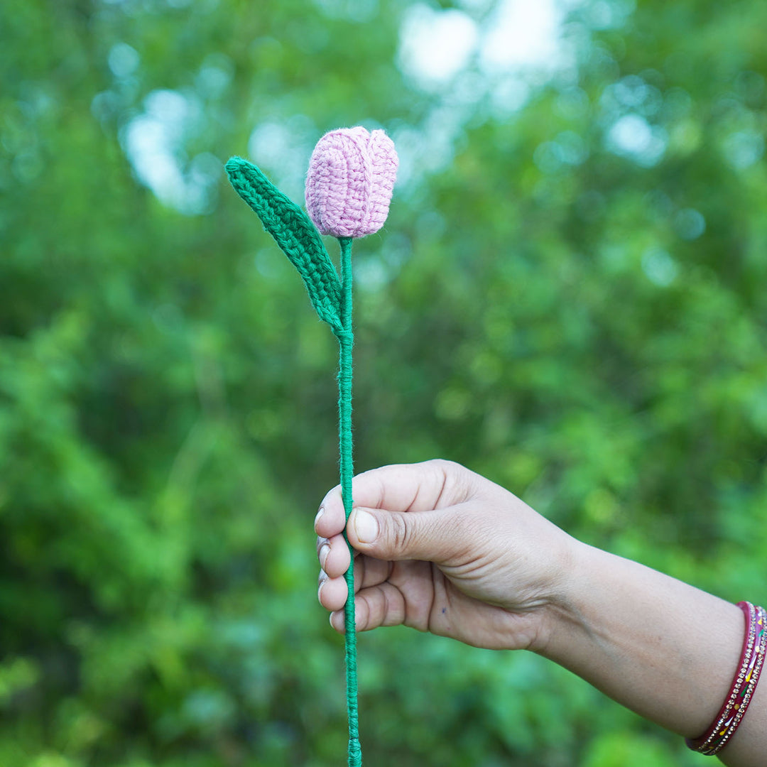 Handmade Crochet Tulip Flower