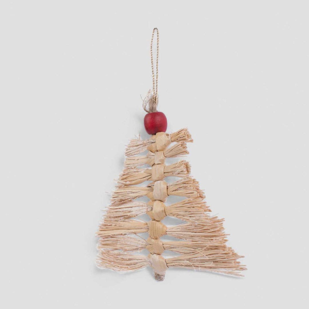 5 Pc | Handmade Banana Bark Frill Tree Hanging Ornaments