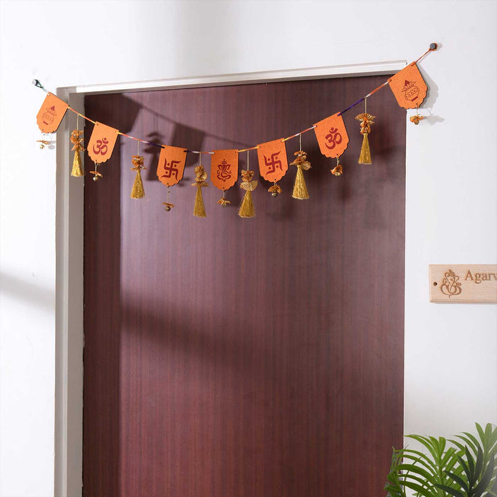 Handmade Swastik Bandhanvar Paper Toran