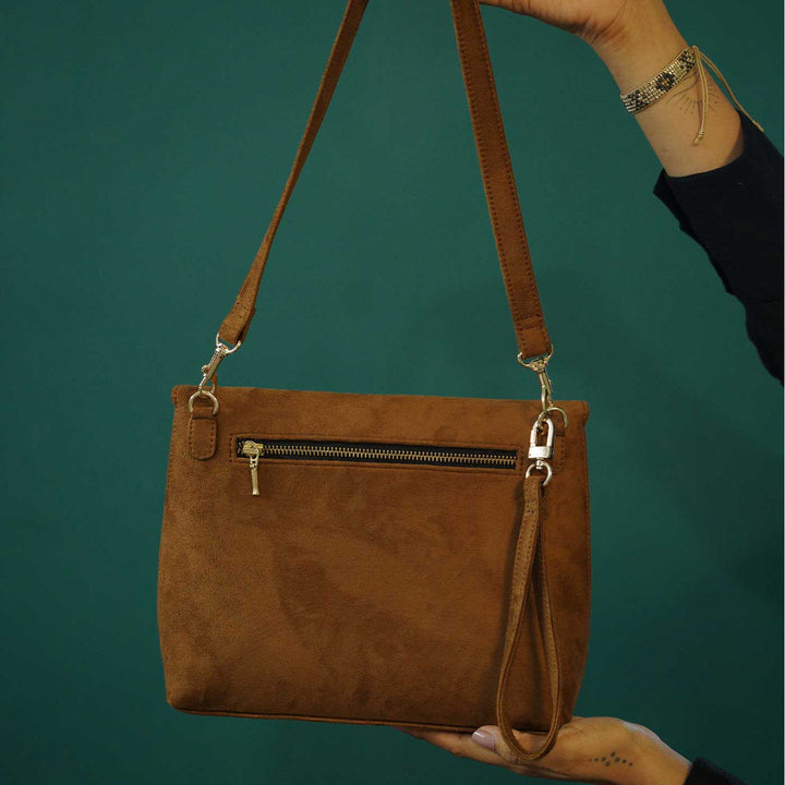 Hand-Painted Free & Fierce Shoulder Bag