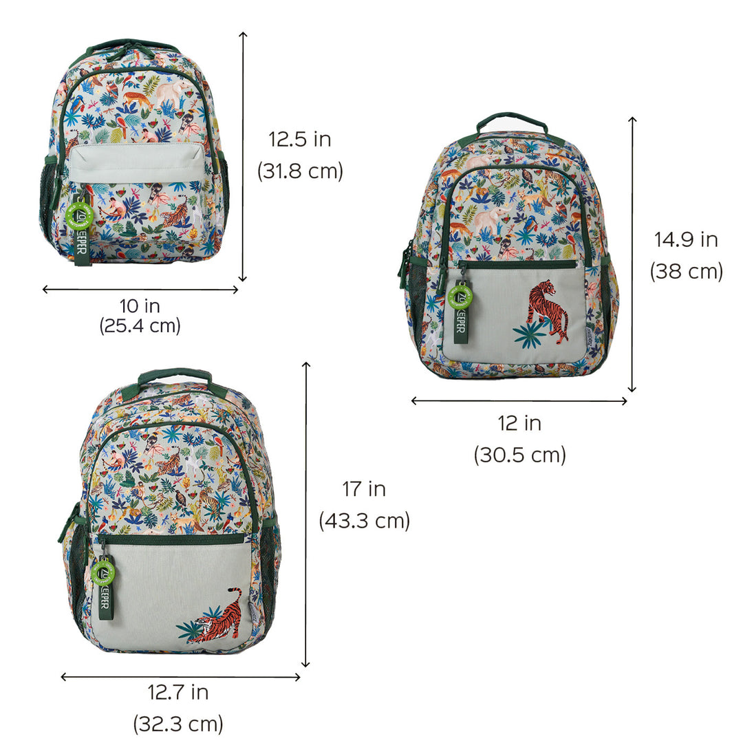 A Canopy In Kanha Theme Water-Resistant Kids Everyday Backpack
