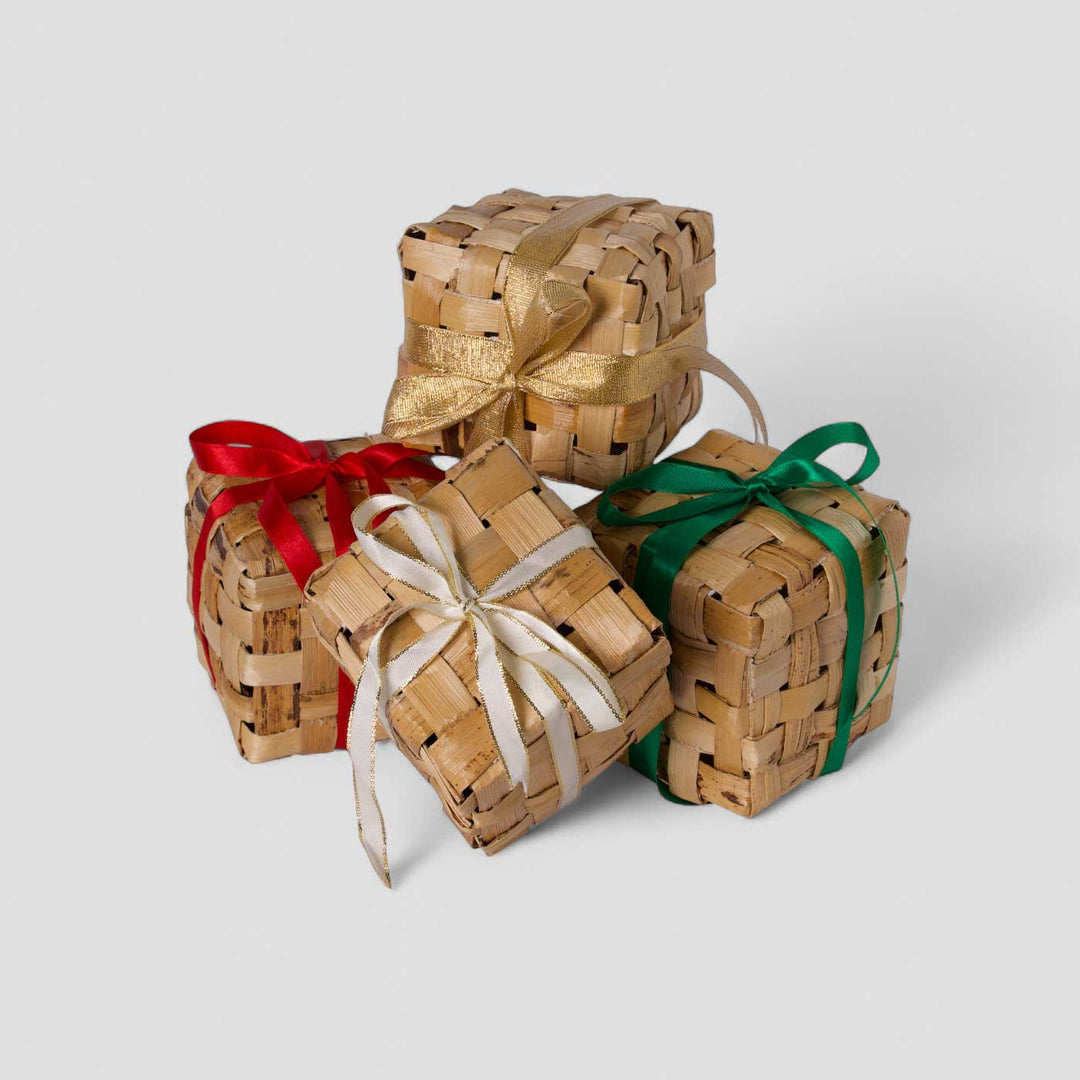 4 Pc | Handmade Banana Bark Gift Boxes