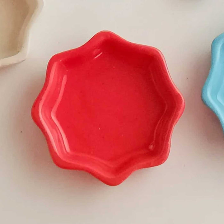 Handmade Star Shaped Ceramic Dhoop Base Stand
