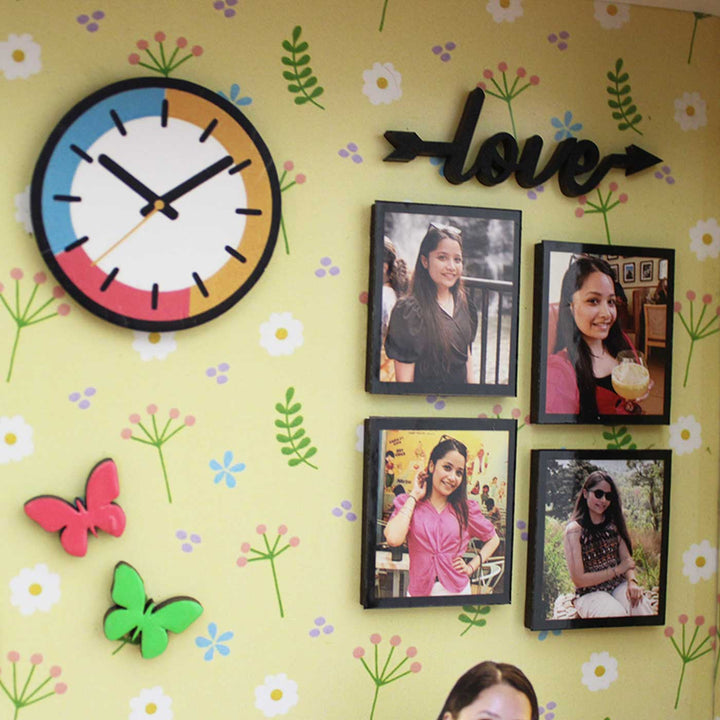 Photo Personalized Little Wall Of Happiness Theme Mdf Wood Miniature Frame