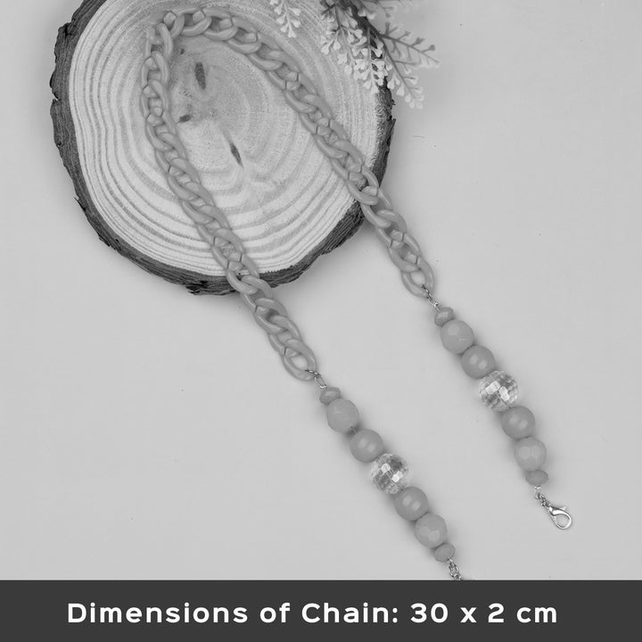 Handmade Beaded Purple Spectacle/Eye Glass Chain For Kids