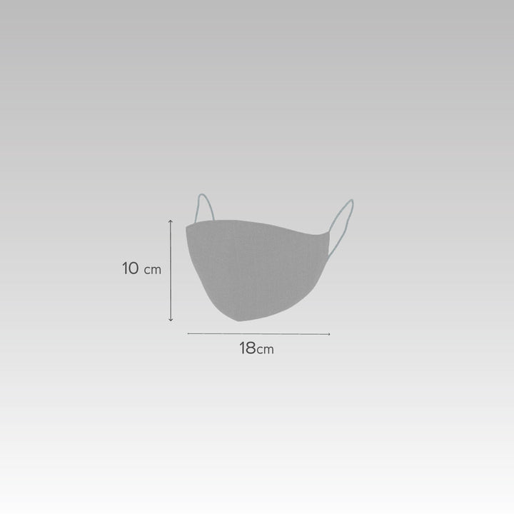 Zig-zag Black Fabric Mask - Kids