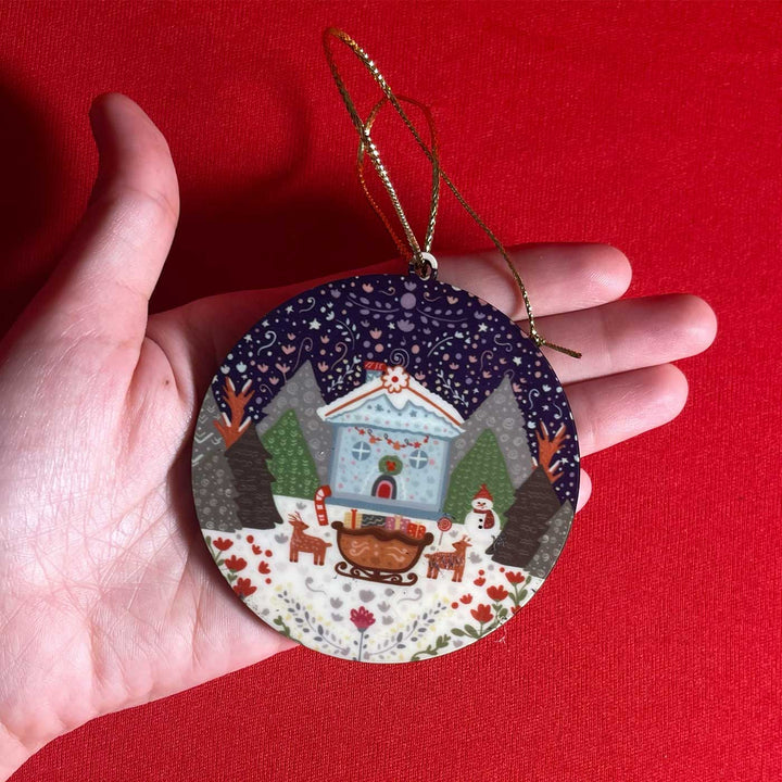 Hand Illustrated Winter Keepsakes Christmas Hamper | Includes Hangings And Box