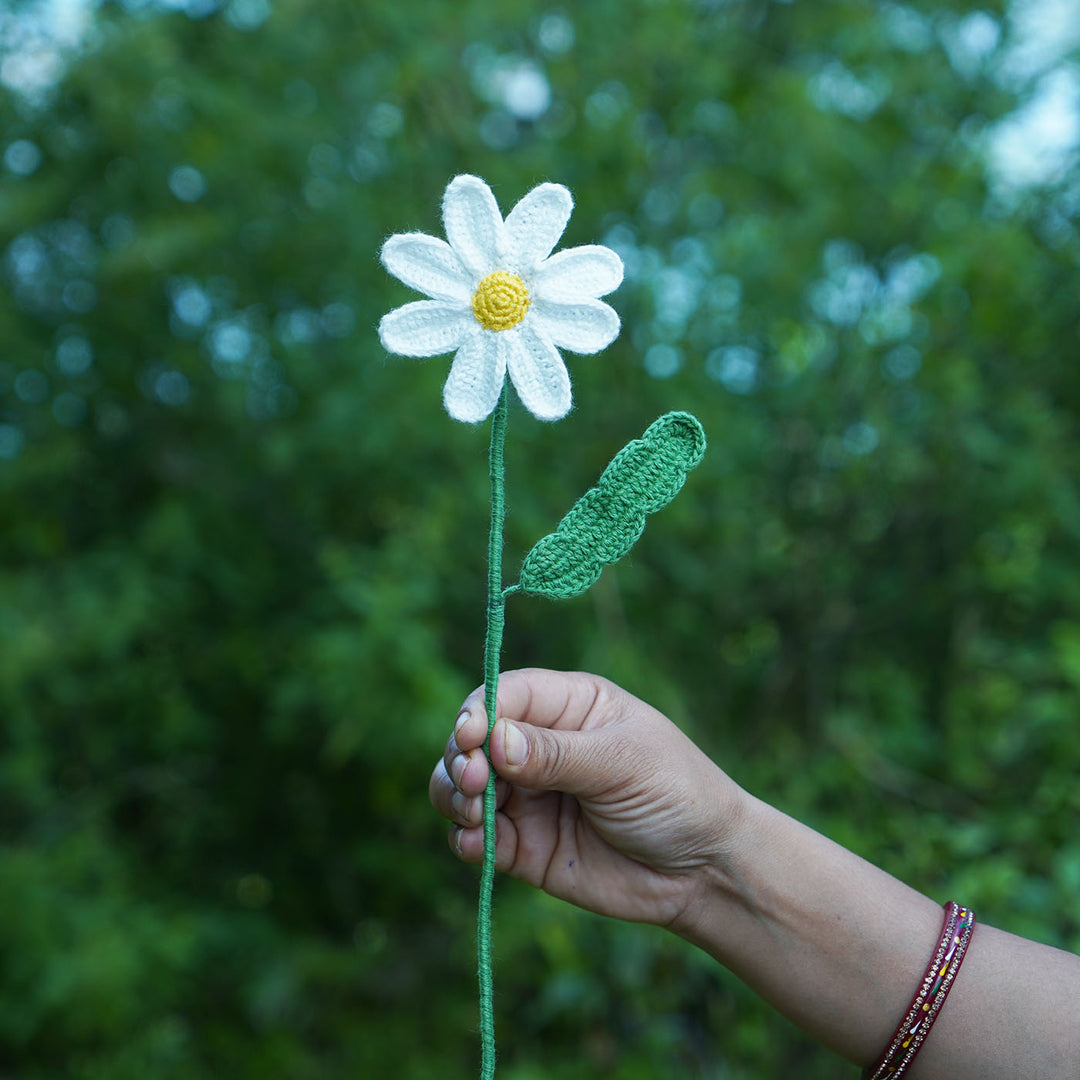 Handmade Crochet Daisy Flower