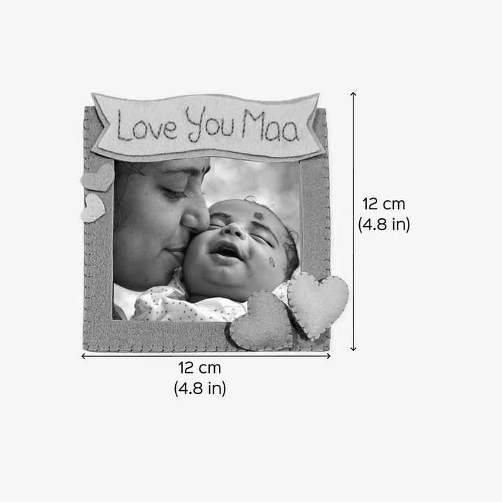 Photo Personalized Handmade Heart Theme Felt Fridge Magnet