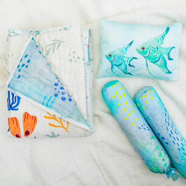Personalized A Kingdom of Kelp Theme Baby Bedding | Set Of 5