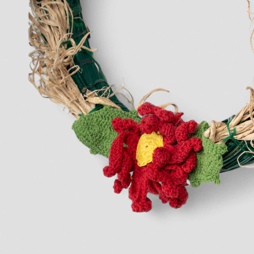 Lightweight Handmade Bamboo Jolly Bell Wreath