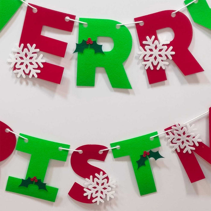 Handmade Christmas Blessings Felt Bunting