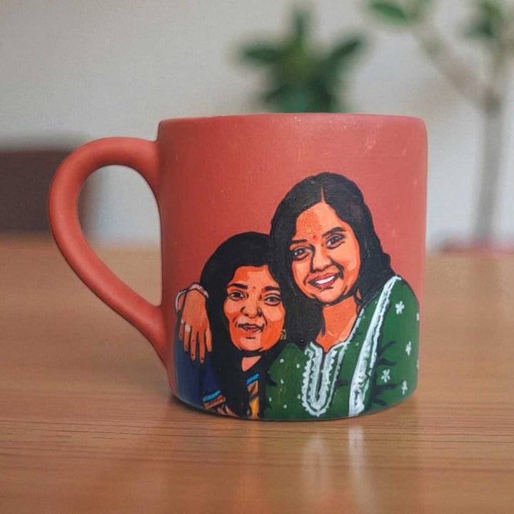 Photo Personalized Hand-Painted Terracotta Mug