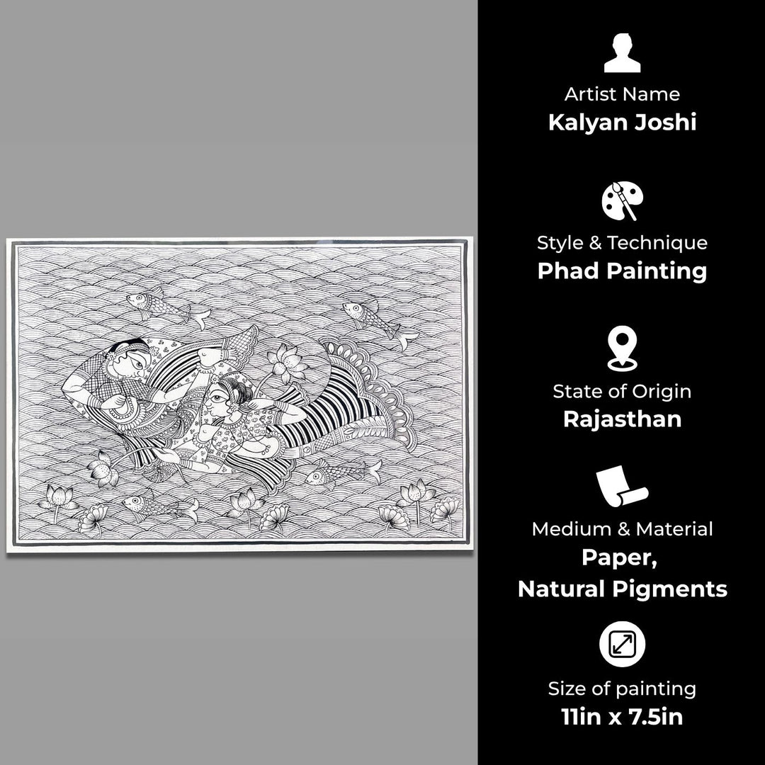 11 X 15 Inch | Jal Pari Paper Phad Painting