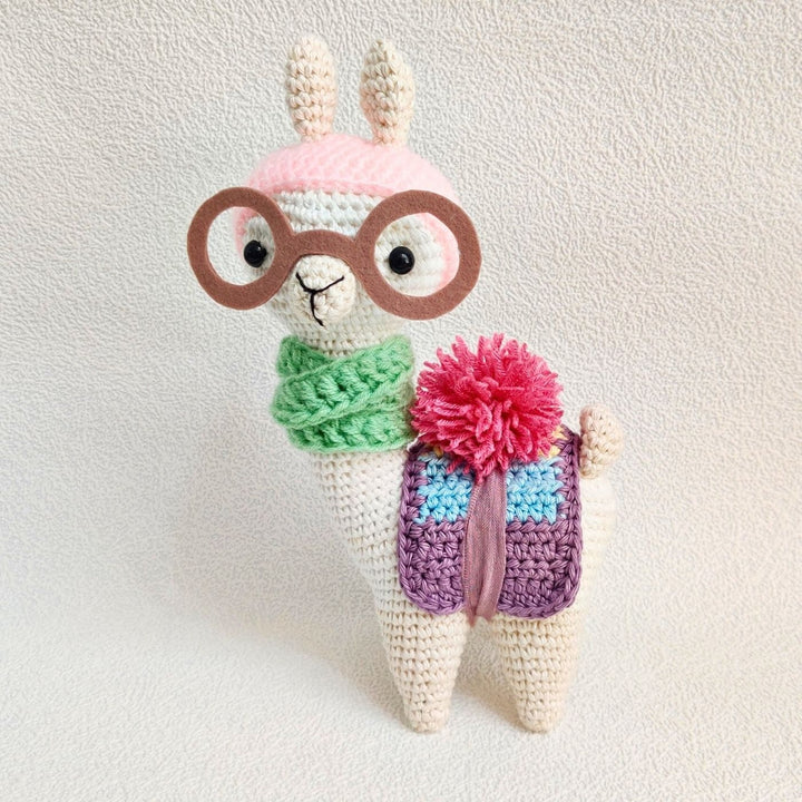 Handmade Crochet Llama Toy for Kids