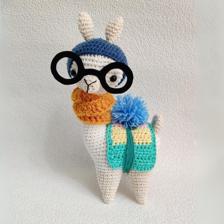 Handmade Crochet Llama Toy for Kids