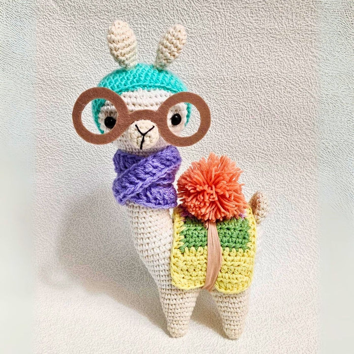 Handmade Crochet Llama Toy for Kids