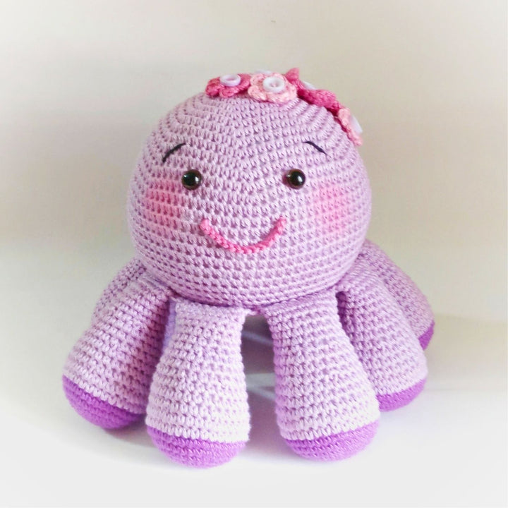 Handmade Crochet Octopus Toy for Kids