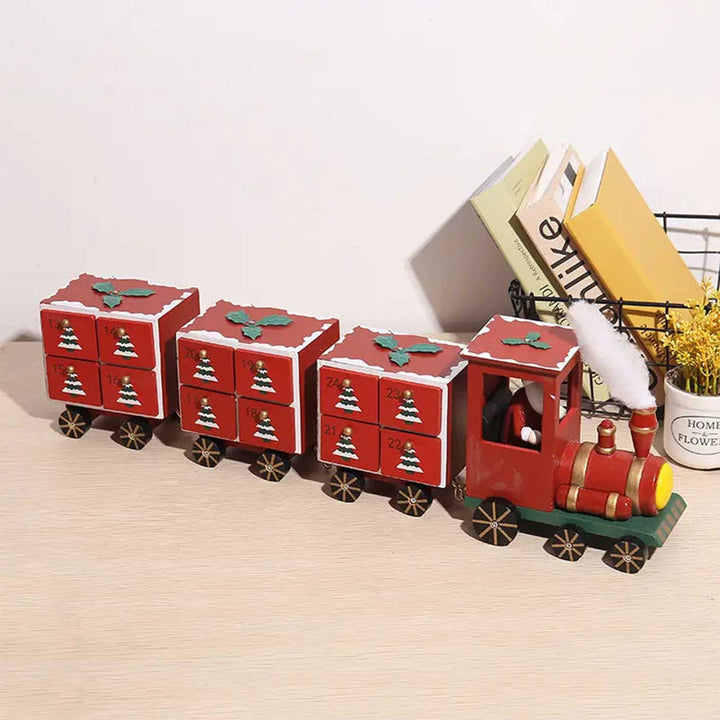 Handmade Wooden Evergreen Adventure Express Advent Calendar