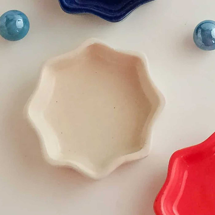 Handmade Star Shaped Ceramic Dhoop Base Stand