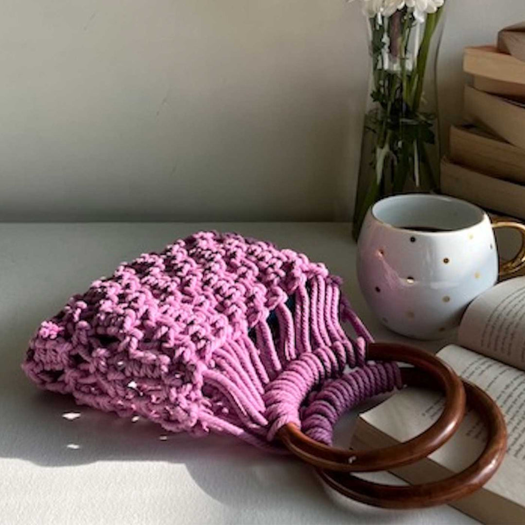 Handmade Macrame On-The-Go Handbag