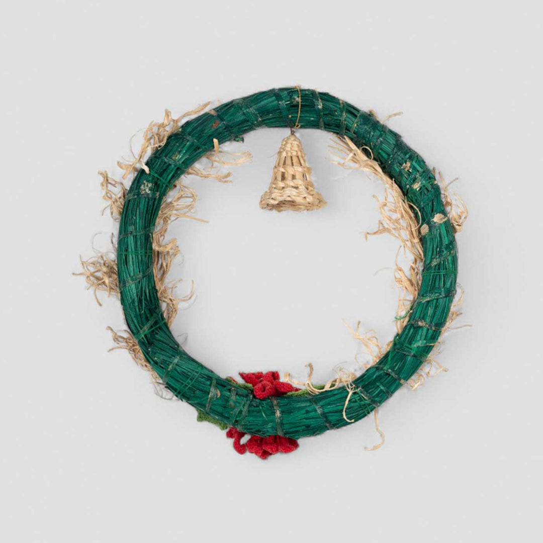 Lightweight Handmade Bamboo Jolly Bell Wreath