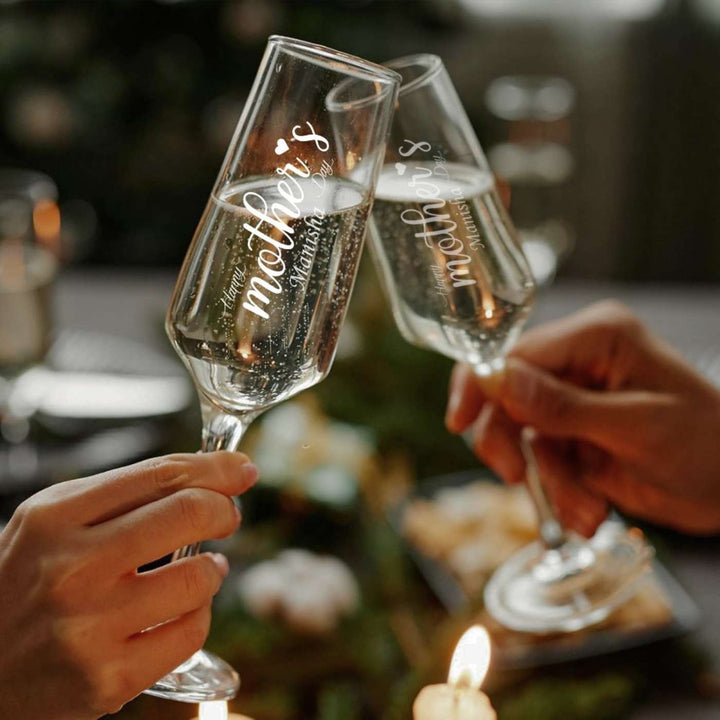 Personalized Engraved Champagne Glass For Mothers | 250 ml