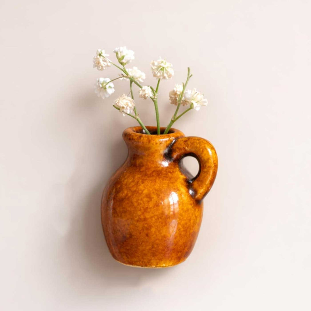 Set of 4 | Garden Whispers Mini Vase Porcelain Fridge Magnet
