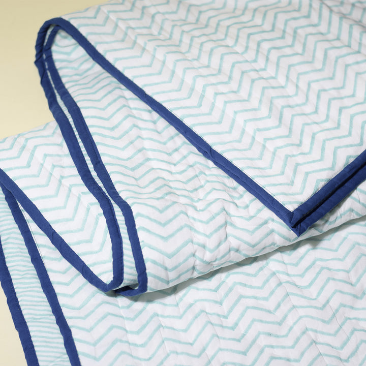 Hand Block Printed Drift and Dream Quilt/Comforter