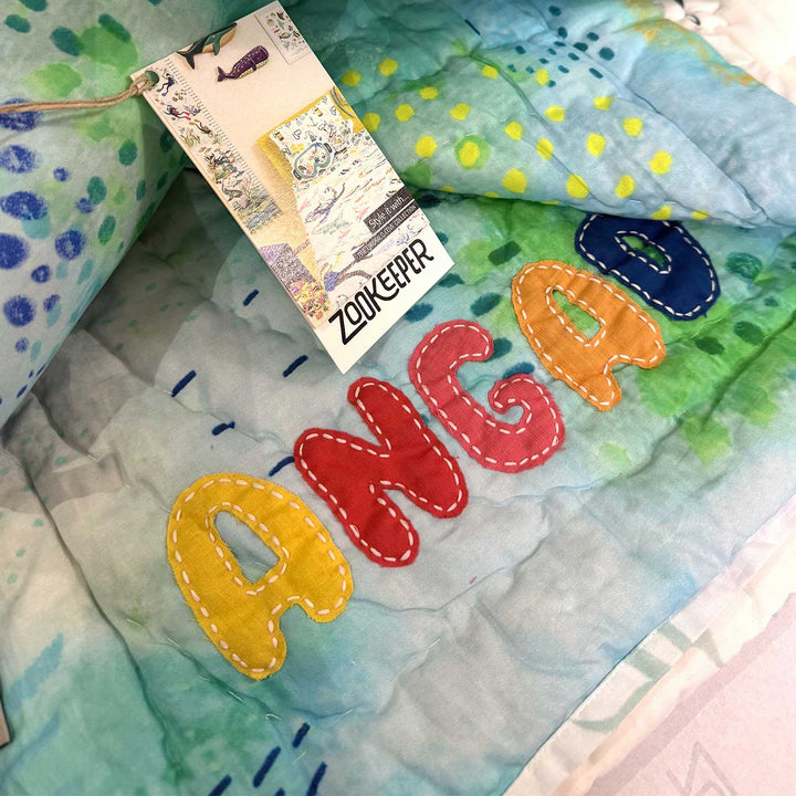 Personalized A Kingdom of Kelp Theme Baby Bedding | Set Of 5