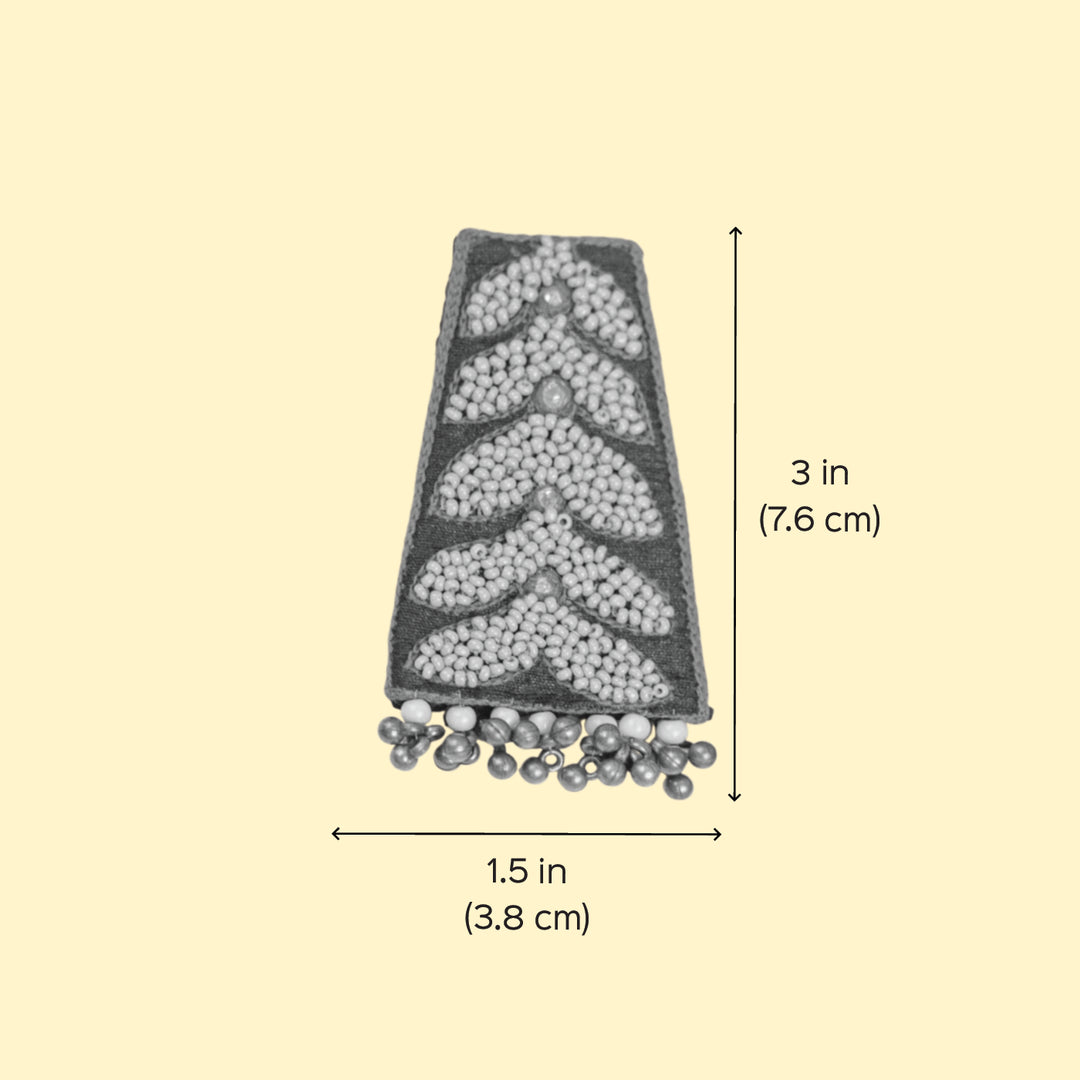 Handmade Mirror Work & Beads Ghungroo Earrings