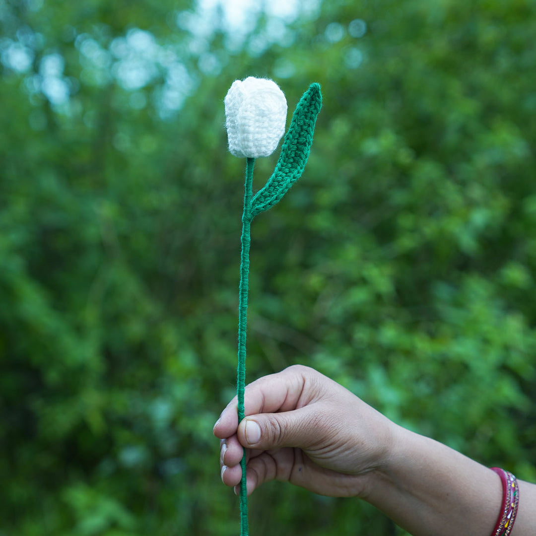 Handmade Crochet Tulip Flower