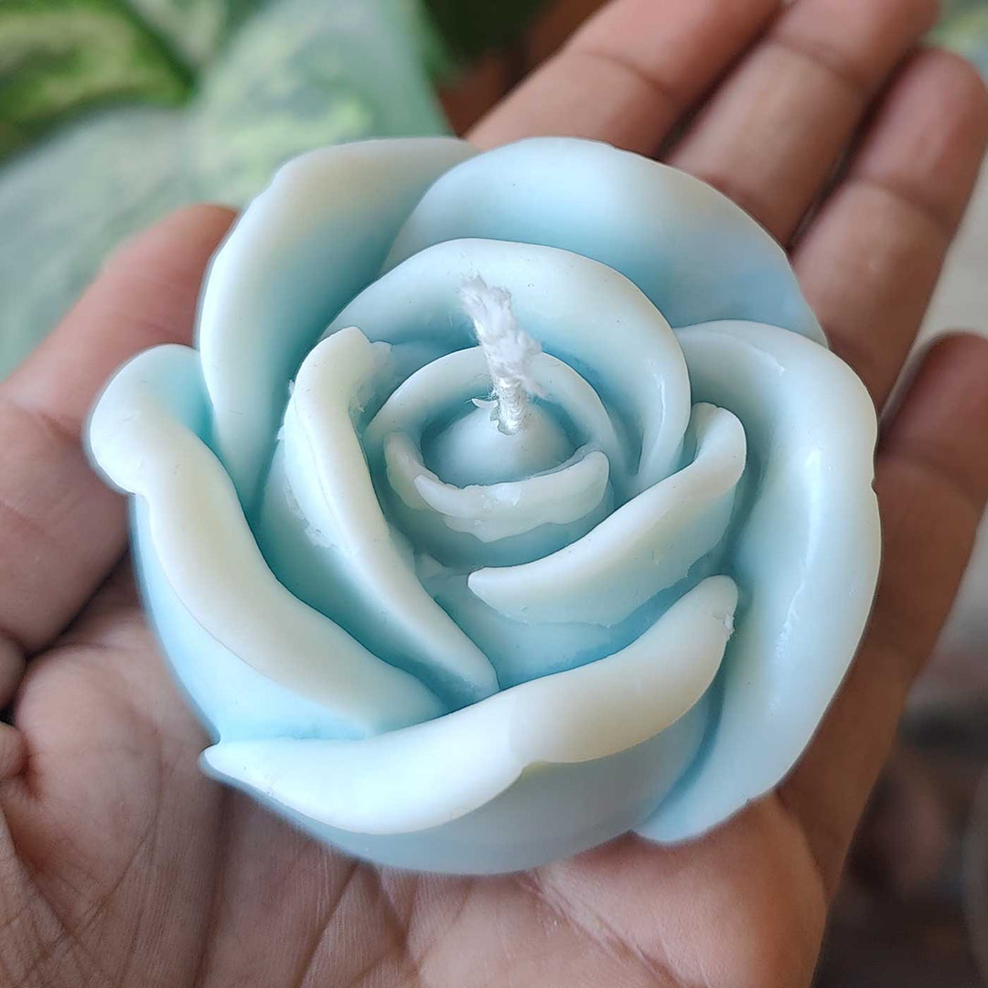Handmade Rose Theme Soy Wax Candle